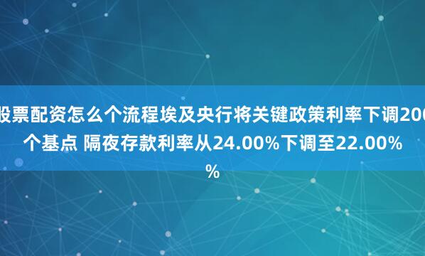 股票配资怎么个流程埃及央行将关键政策利率下调200个基点 隔夜存款利率从24.00%下调至22.00%