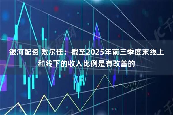 银河配资 敷尔佳：截至2025年前三季度末线上和线下的收入比例是有改善的